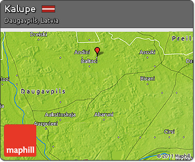 Physical 3D Map of Kalupe