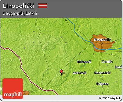 Physical 3D Map of Linopoliški