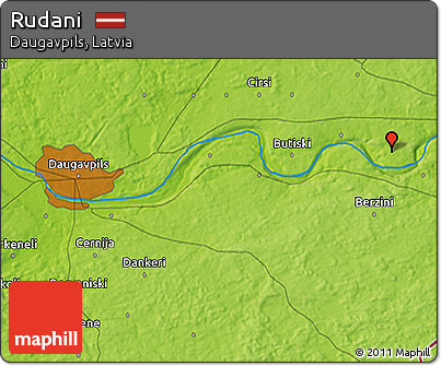 Physical 3D Map of Rudani