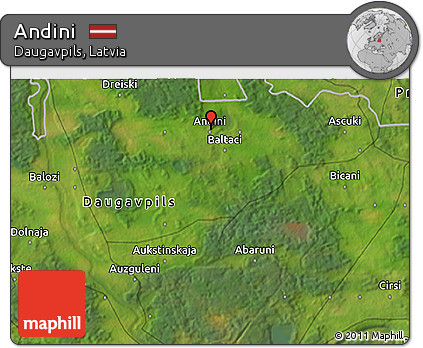 Satellite 3D Map of Andini