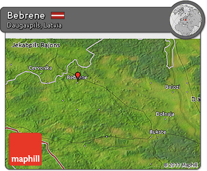 Satellite 3D Map of Bebrene