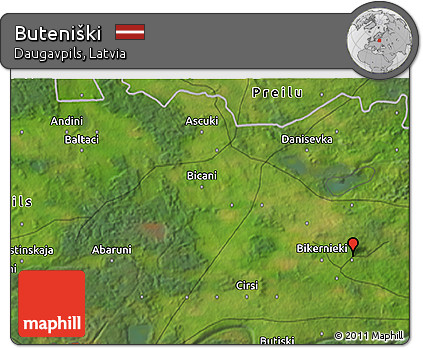 Satellite 3D Map of Buteniški