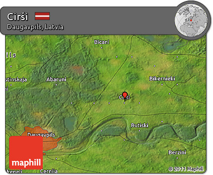 Satellite 3D Map of Cirši