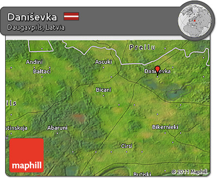 Satellite 3D Map of Daniševka