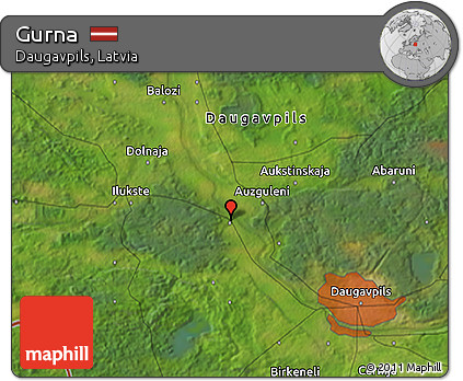 Satellite 3D Map of Gurna