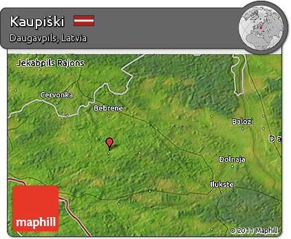 Satellite 3D Map of Kaupiški