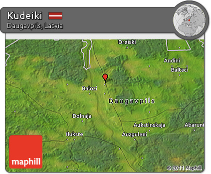 Satellite 3D Map of Kudeiki