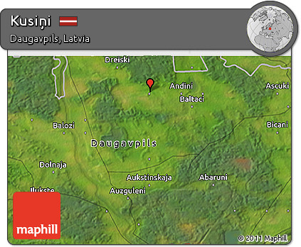 Satellite 3D Map of Kusiņi