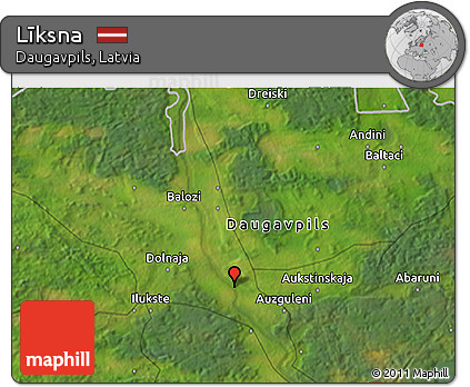 Satellite 3D Map of Līksna