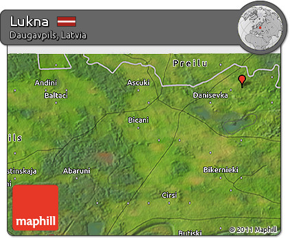 Satellite 3D Map of Lukna