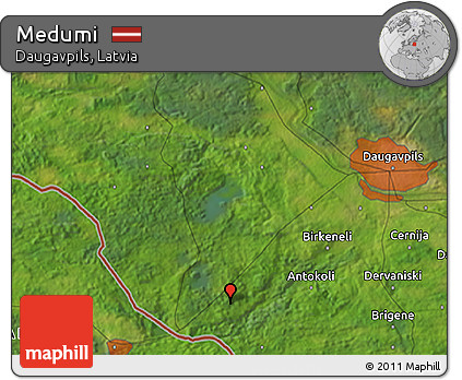 Satellite 3D Map of Medumi