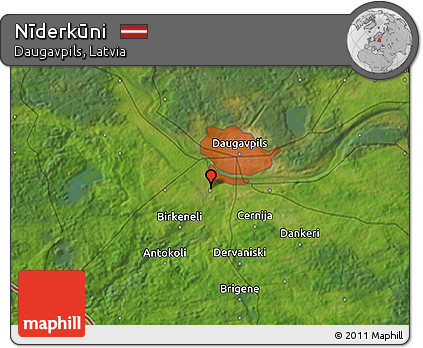 Satellite 3D Map of Nīderkūni