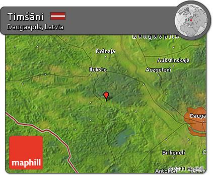 Satellite 3D Map of Timšāni