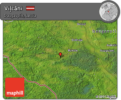 Satellite 3D Map of Viļčāni