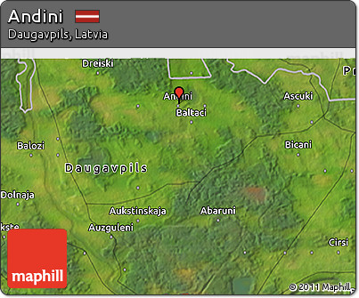 Satellite 3D Map of Andini