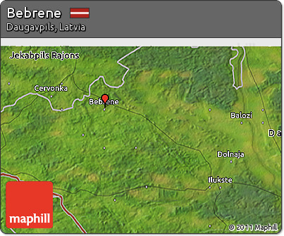 Satellite 3D Map of Bebrene