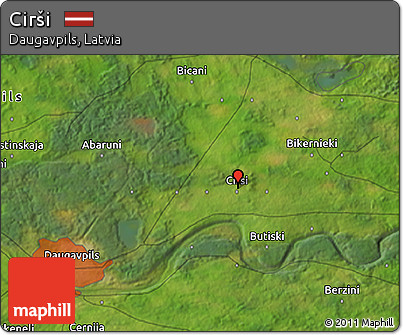 Satellite 3D Map of Cirši