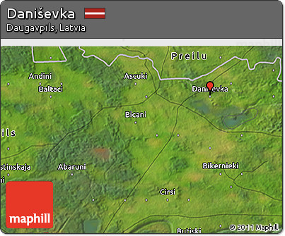 Satellite 3D Map of Daniševka