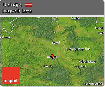 Satellite 3D Map of Dolnāja