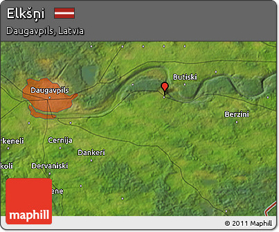 Satellite 3D Map of Elkšņi