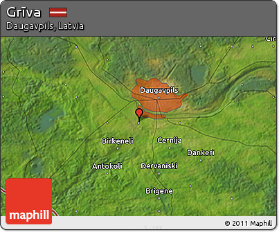 Satellite 3D Map of Grīva