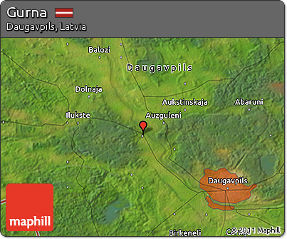 Satellite 3D Map of Gurna