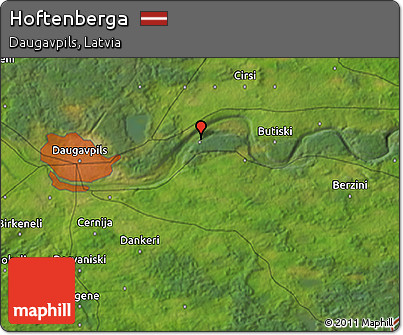 Satellite 3D Map of Hoftenberga