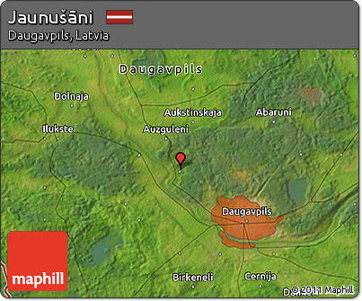 Satellite 3D Map of Jaunušāni