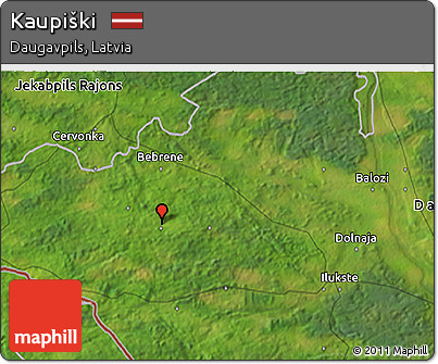 Satellite 3D Map of Kaupiški