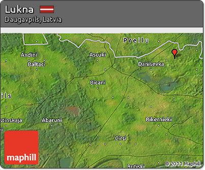 Satellite 3D Map of Lukna