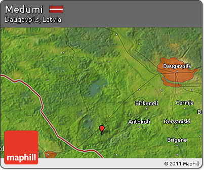 Satellite 3D Map of Medumi