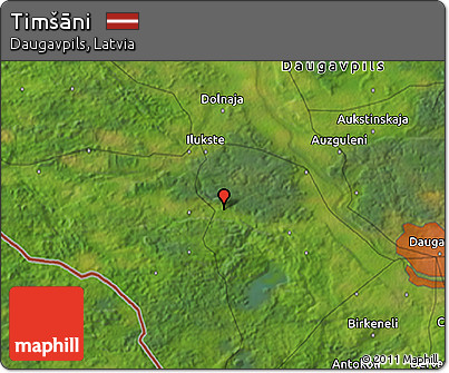 Satellite 3D Map of Timšāni