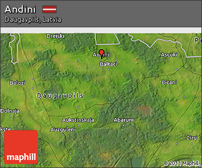 Satellite 3D Map of Andini