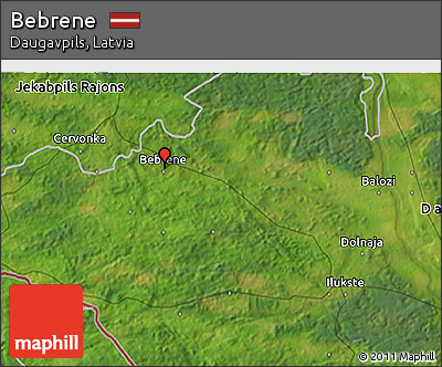 Satellite 3D Map of Bebrene