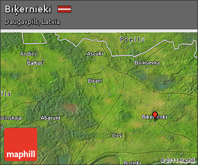 Satellite 3D Map of Biķernieki