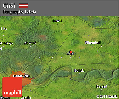 Satellite 3D Map of Cirši