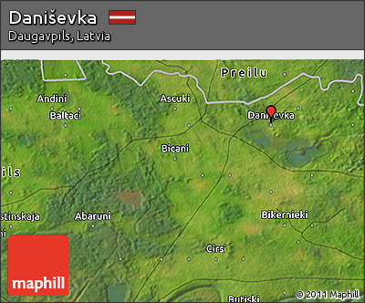 Satellite 3D Map of Daniševka