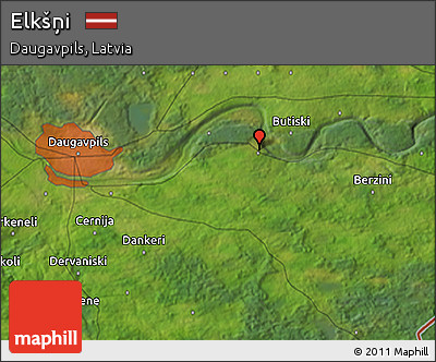 Satellite 3D Map of Elkšņi