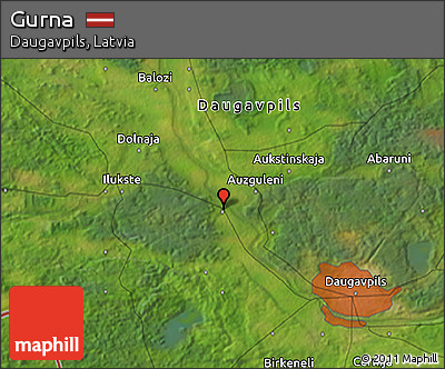 Satellite 3D Map of Gurna