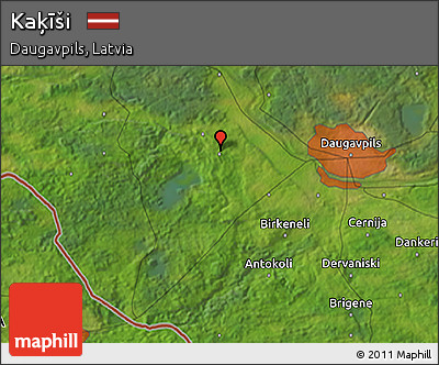 Satellite 3D Map of Kaķīši