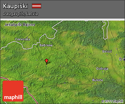 Satellite 3D Map of Kaupiški