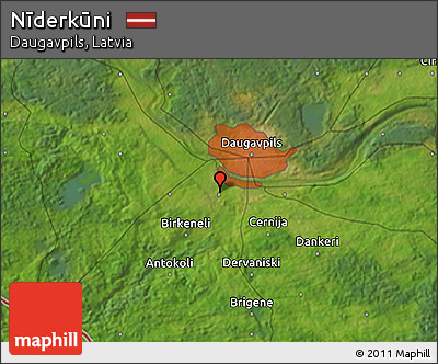 Satellite 3D Map of Nīderkūni