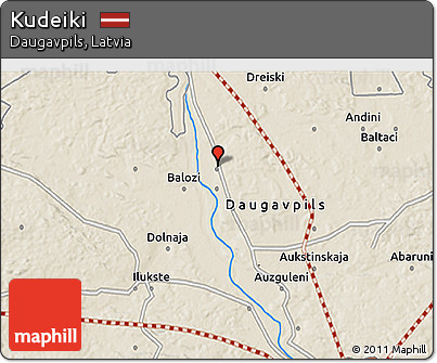 Shaded Relief 3D Map of Kudeiki