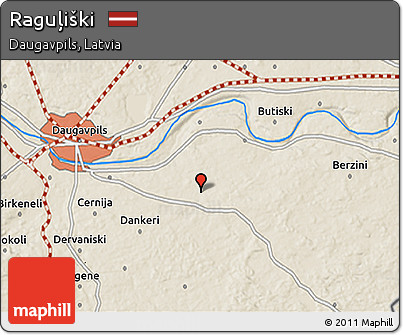 Shaded Relief 3D Map of Raguļiški