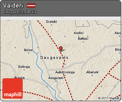 Shaded Relief 3D Map of Vaideri