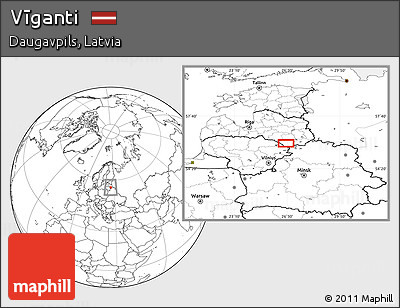 Blank Location Map of Vīganti