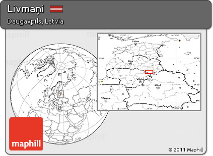 Blank Location Map of Livmaņi