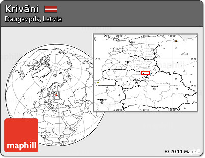 Blank Location Map of Krivāni