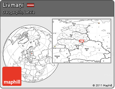 Blank Location Map of Livmaņi