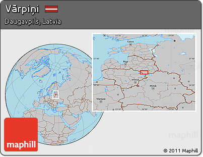 Gray Location Map of Vārpiņi